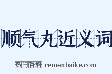 顺气丸近义词是什么意思的图片